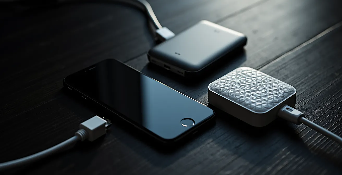 Professional setup showing multiple connectivity backup solutions for secure remote work